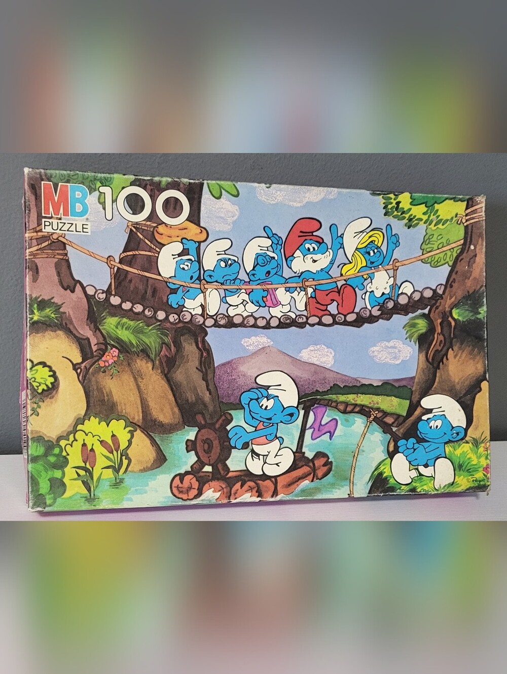 Vintage 1982 Smurf Puzzle #4190-8 - Picture 2 of 6
